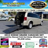 2015 Dodge Grand Caravan SXT Braun Ability Manual Fold Out Ramp Rear vans.com - Image 3