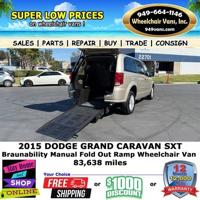 2015 Dodge Grand Caravan SXT Braun Ability Manual Fold Out Ramp Rear vans.com - Image 4