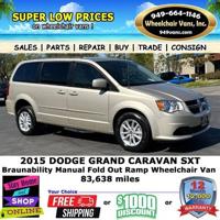 2015 Dodge Grand Caravan SXT Braun Ability Manual Fold Out Ramp Rear vans.com - Image 8