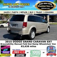 2015 Dodge Grand Caravan SXT Braun Ability Manual Fold Out Ramp Rear vans.com - Image 10