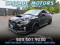 2016 SUBARU STI AWD TURBO *LOW 34K MILES* FP BLACK TURBO gti wrx st xt CASCADE MOTORS