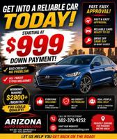 🚗 Down Gets You Into a Car Today – Bad Credit OK ✅ central/south phx