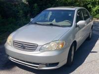 2003 Toyota Corolla LE moon roof /Leather Tucker. Stone Mountain