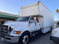 2015 FORD F650 CREW CAB 28' 5 TON GRIP MOVING BOX TRUCK 108K LIFTGATE GARDENA - Image 4