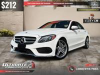 /mo - 2015 Mercedes-Benz C 300 ~ AMG Pkg WE FINANCE ALL CREDIT! DR CALL (480) 573-7661 ULTIMATE POWERSPORTS - Image 2