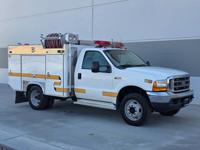 2001 Ford F550 4x4 Turbo Diesel Water/Foam Pumper Truck w/10K MILES Bakersfield - Image 2