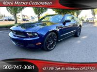 2010 Ford Mustang Premium wheels Low Miles 26-MPG Coupe Mack Motors Corporation