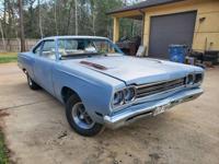 !!RARE!! 1969 ROADUNNER 383 4 SPD AIR GRABBER HOOD!! Magnolia - Image 2