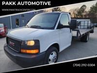 2023 GMC Savana G3500 3500 15ft Ramp Landscape Flatbed Stake Bed Truck otp east