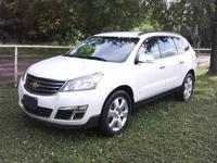 2017 Pearl White 7 Passenger Chevy Traverse LT 100K mi. Henryetta - Image 2