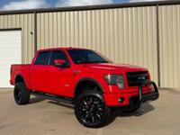 2013 Ford F-150 FX4 Lifted Red Super Cab Leather Excellent Condition! CAR KING OKC