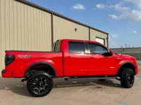 2013 Ford F-150 FX4 Lifted Red Super Cab Leather Excellent Condition! CAR KING OKC - Image 4