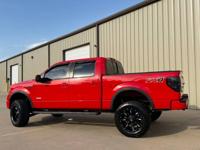 2013 Ford F-150 FX4 Lifted Red Super Cab Leather Excellent Condition! CAR KING OKC - Image 9