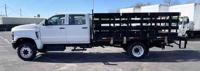 2022 International CV515 Crew Cab 4x4 12ft Stake Truck only 69k miles N VILLA AVE OKC - Image 8