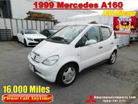1999 Mercedes A160 LOW Mileage 16,000 Miles Richmond, BC