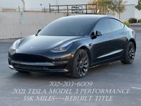 2021 Tesla Model 3 PERFORMANCE--with 56k miles--~~251 mile range Las Vegas - Image 4