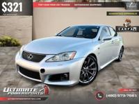 2008 LEXUS ISF IS-F 5.0L V8 SPORT SEDAN 400+HP CALL (480) 573-7661 ULTIMATE POWERSPORTS - Image 3