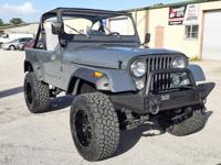 1985 Jeep CJ7 ANVIL GRAY 6 cyl Manual EZ Custom4x4 - Image 8