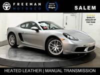 2022 Porsche 718 Cayman T 6 SPEED MANUAL GT SILVER Coupe Est. payment OAC†