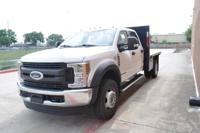 2018 FORD F550 6.7L TURBO POWER STROKE 4X4 CREW CAB 9ft FLAT BED HOUSTON - Image 9