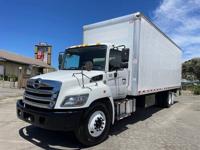 2020 HINO 268 26ft HIGH CUBE BOX BIG ALUMINUM LIFTGATE **W WARRANTY** SAN FRANCISCO