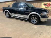 2016 RAM 1500 4WD Crew Cab 140.5 Laramie Blanchard/Bridge Creek Ok