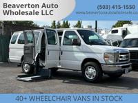 2011 Ford E-350 XLT - WHEELCHAIR VAN / HANDICAP VAN / 8 PASSENGER Wheelchair Van In Beaverton