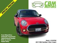 2017 MINI Hardtop 2 Door Cooper*EZ FINANCING -LOW DOWN! BAD CREDIT-NO CREDIT-FIRST TIME BUYER-NO PROBLEM! 👌