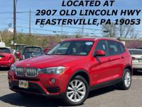 2016 BMW X3 AWD CLEAN CARFAX GREAT ON GAS RUNS STRONG WE FINANCE FEASTERVILLE