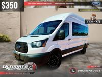 /mo - 2016 FORD TRANSIT 15 PASSENGER VAN HIGH ROOF! WE FINANCE ALL CALL (480) 573-7661 ULTIMATE POWERSPORTS