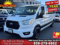 2022 Ford Transit RWD, 15 PASSENGER, CALL NOW 858-279-6862 SKU:26798 F San Diego Auto Finders