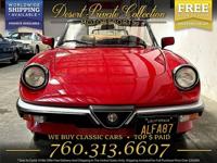 1987 Alfa Romeo spider Gaduate Convertible - DON'T MISS OUT!!! Desert Private Collection (760) 313-6607 - Image 3