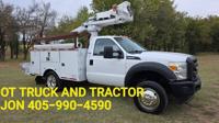 2014 Ford F-550 40ft Cable Placer Bucket Truck Altec AT235P 6.7L Diese S Manning Rd El Reno, Ok / N.E.Corner of I-40 & Manning