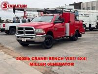 2016 Dodge Ram 3500 TRADESMAN 2000LB CRANE! BENCH VISE! 4X4! MILLER GE - Image 2