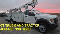 2017 Ford F-550 Altec AT235P Cable Placer Bucket Truck 6.7L Diesel F55 S Manning Rd El Reno, Ok / N.E.Corner of I-40 & Manning