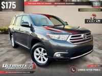 /mo - 2013 Toyota Highlander Plus ~ ONE OWNER CALL (480) 573-7661 ULTIMATE POWERSPORTS