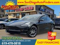 2018 Tesla Model 3 **PRICE REFLECTS EV CREDIT** SKU:26584 Tesla San Diego Auto Finders