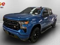 2022 Chevy Chevrolet Silverado 1500 Custom pickup Glacier Blue CALL 928-351-6484 FOR AVAILABILITY