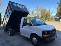 2014 GMC SAVANA G3500HD GAS 50K.MI.12FT.DUMP NEW BUILD+LIFT TRUCK*SALE PORTLAND OREGON