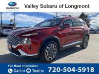 2022 Hyundai Santa Fe Limited suv Calypso Red CALL 720-504-5918 FOR E-PRICE - Image 2