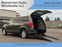 2019 Dodge Grand Caravan - REAR LOAD WHEELCHAIR VAN / HANDICAP / 64K Wheelchair Van In Beaverton - Image 2