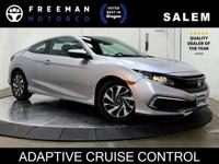 2019 Honda Civic Coupe LX Honda Sensing Package Collision Mitigation Est. payment OAC†