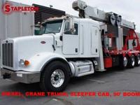 2014 Peterbilt 365 23 TON, DIESEL, CRANE TRUCK, SLEEPER CAB, 90' BOOM