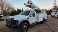 2009 Ford F-450 40ft Cable Telecom Fiber Bucket Truck 6.8L Gas W Hefner Rd El Reno, Ok 73036 - Image 3