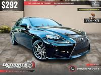 /mo - 2014 Lexus IS 250 F Sport WE FINANCE ALL CREDIT! DRIVE TODAY CALL (480) 573-7661 ULTIMATE POWERSPORTS