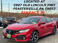 2017 HONDA CIVIC SI MANUAL RUNS STRONG GREAT ON GAS FINANCE WARRANTY FEASTERVILLE