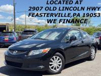 2012 HONDA CIVIC LOW MILES CLEAN WE FINANCE RUNS GREAT WARRANTY FEASTERVILLE