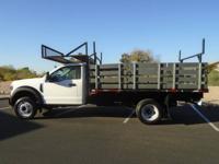 2019 FORD F450 REG CAB 12FT STAKE BED FLATBED WORK TRUCK NORTH PHOENIX - Image 3