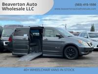 2010 Honda Odyssey Handicap Van - WHEELCHAIR VAN / EZ LOCK / KNEELING Wheelchair Van In Beaverton