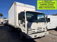 2013 ISUZU NPR HD 14' MOVING BOX TRUCK DELIVERY TRUCK GAS WALK UP RAMP GARDENA - Image 2
